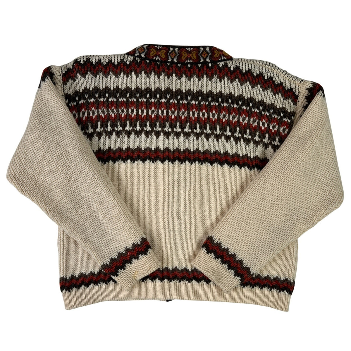 Vintage Nesjar Norway 100% Wool Lusekofte Knit Cardigan Women's Sz XXS