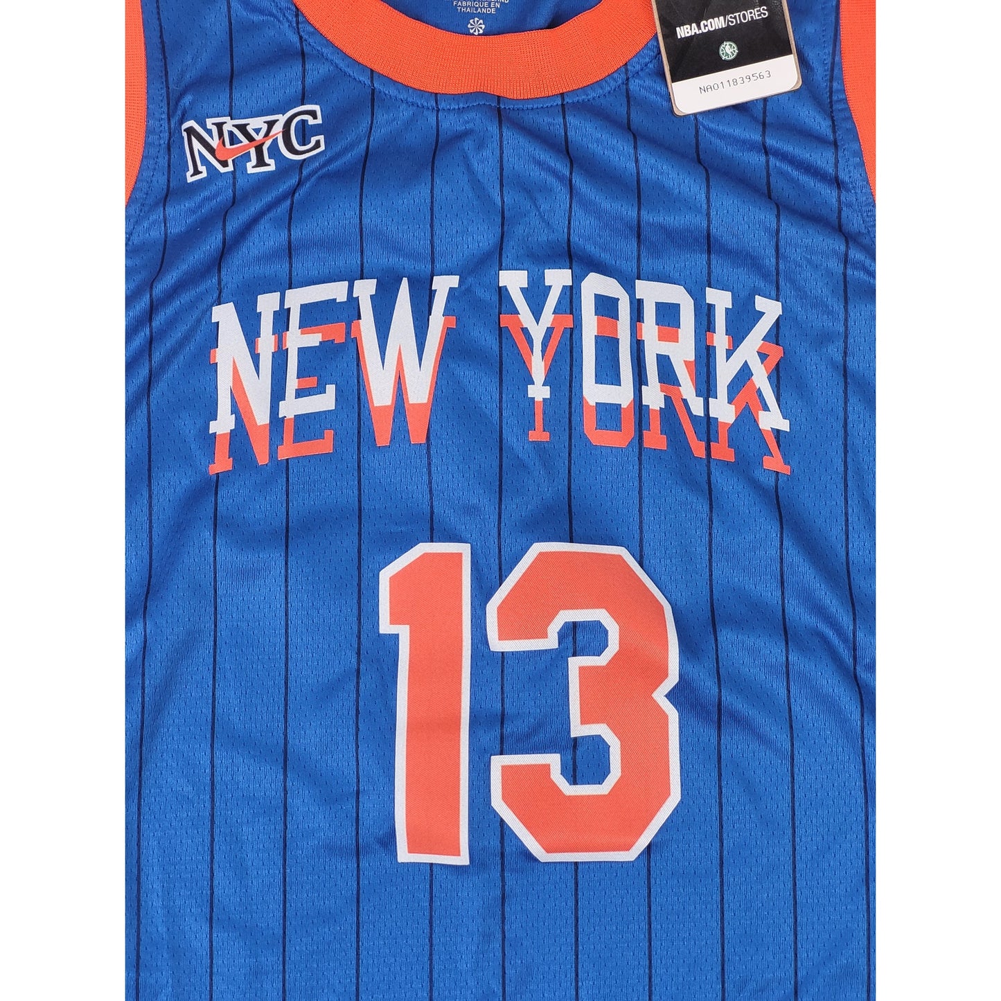 Nike Dri-Fit New York Nicks City Edition Retro-Look #13 Jersey Men's Sz L NWT