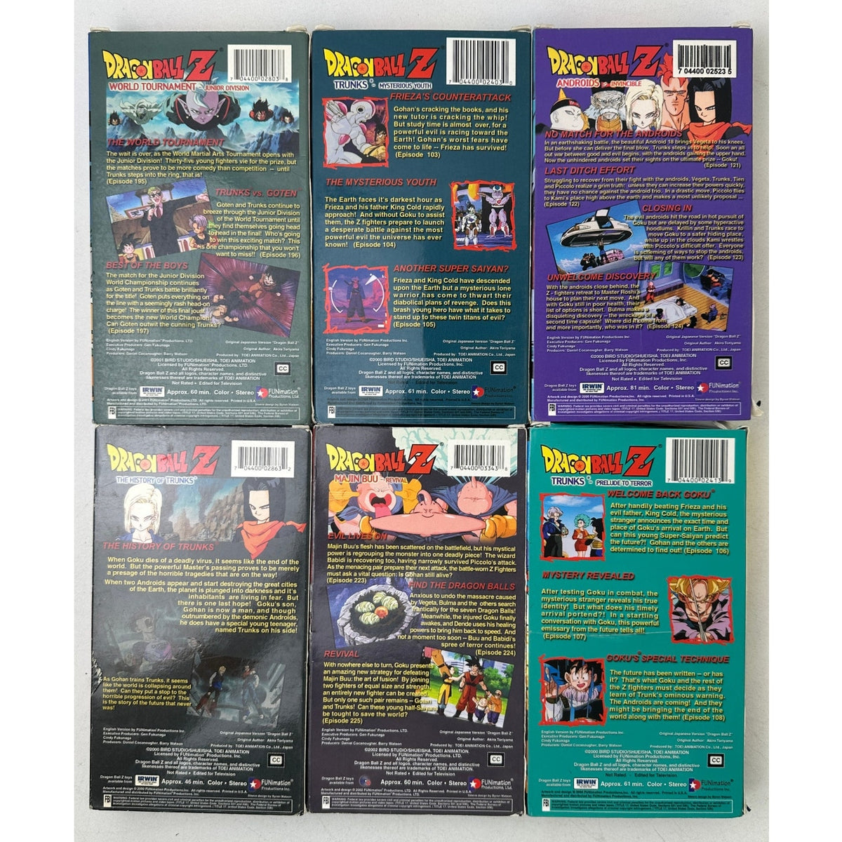 Vintage Dragon Ball Z VHS Lot of 12 | Mixed Sagas & Movies | Untested