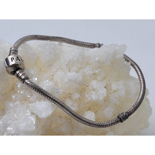 Pandora Sterling Silver Snake Chain w Barrel Clasp | 7.5"