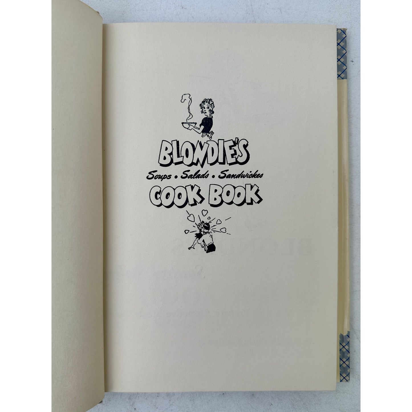 Vintage Blondie's Cook Book: Soups, Salads, Sandwiches 1947 by Chic Young