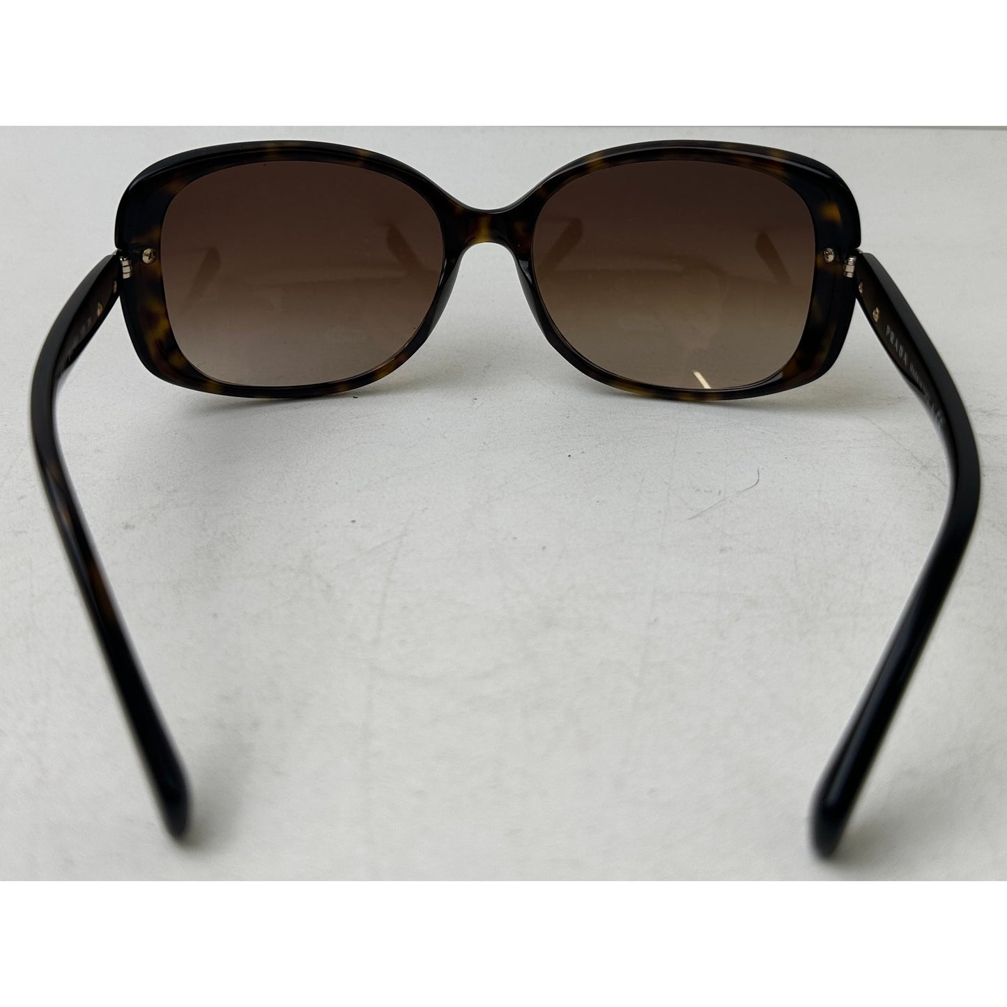 Prada PR 08OS Tortoise Shell Sunglasses W/ Black Case & Cloth