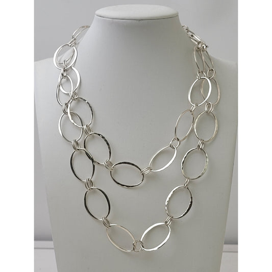 RLM Studio Robert Lee Morris Modern Sterling Silver Flat Oval Chain 36"
