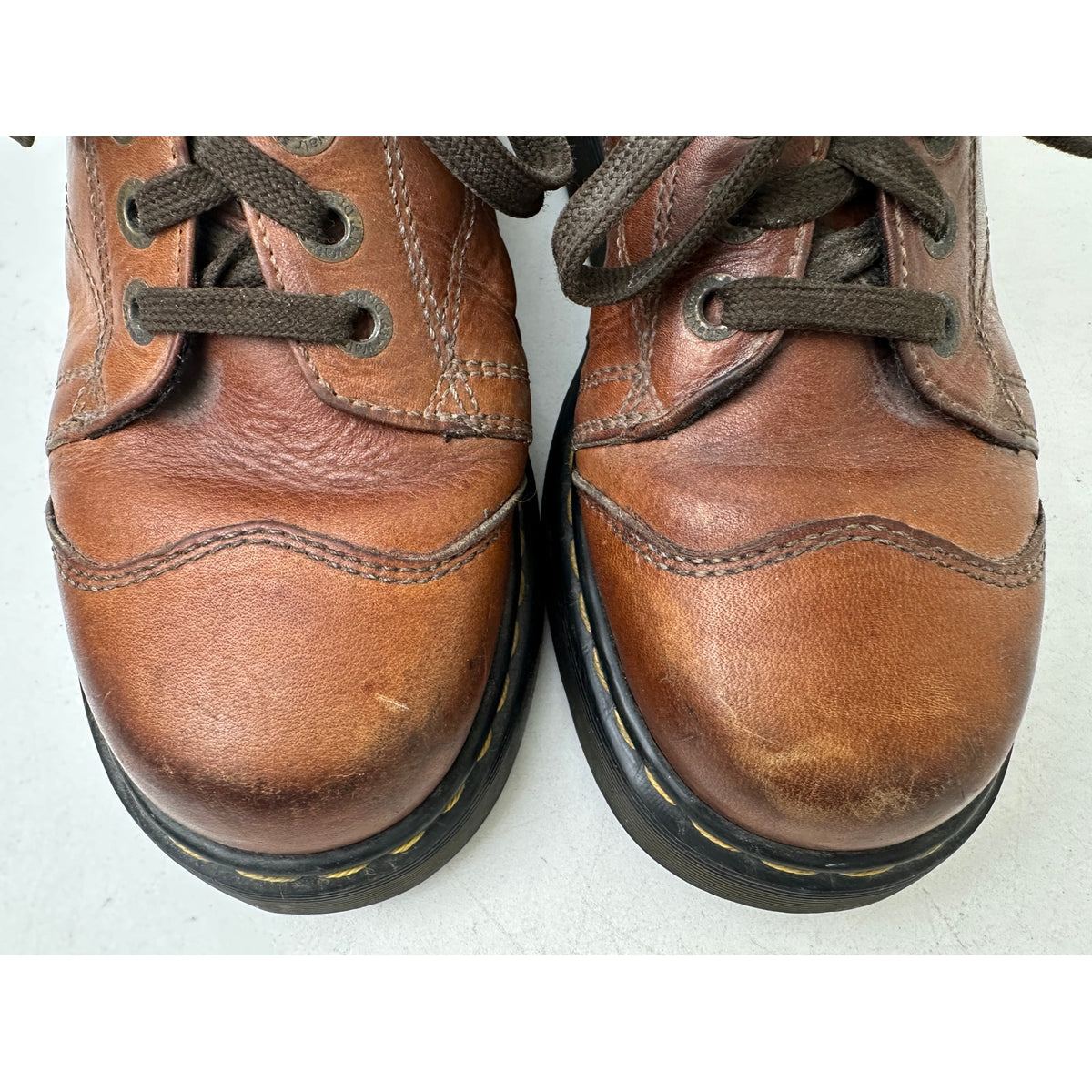 Vintage Dr. Martens 8651 Brown Leather Chunky Platform Oxfords Men's Sz 9