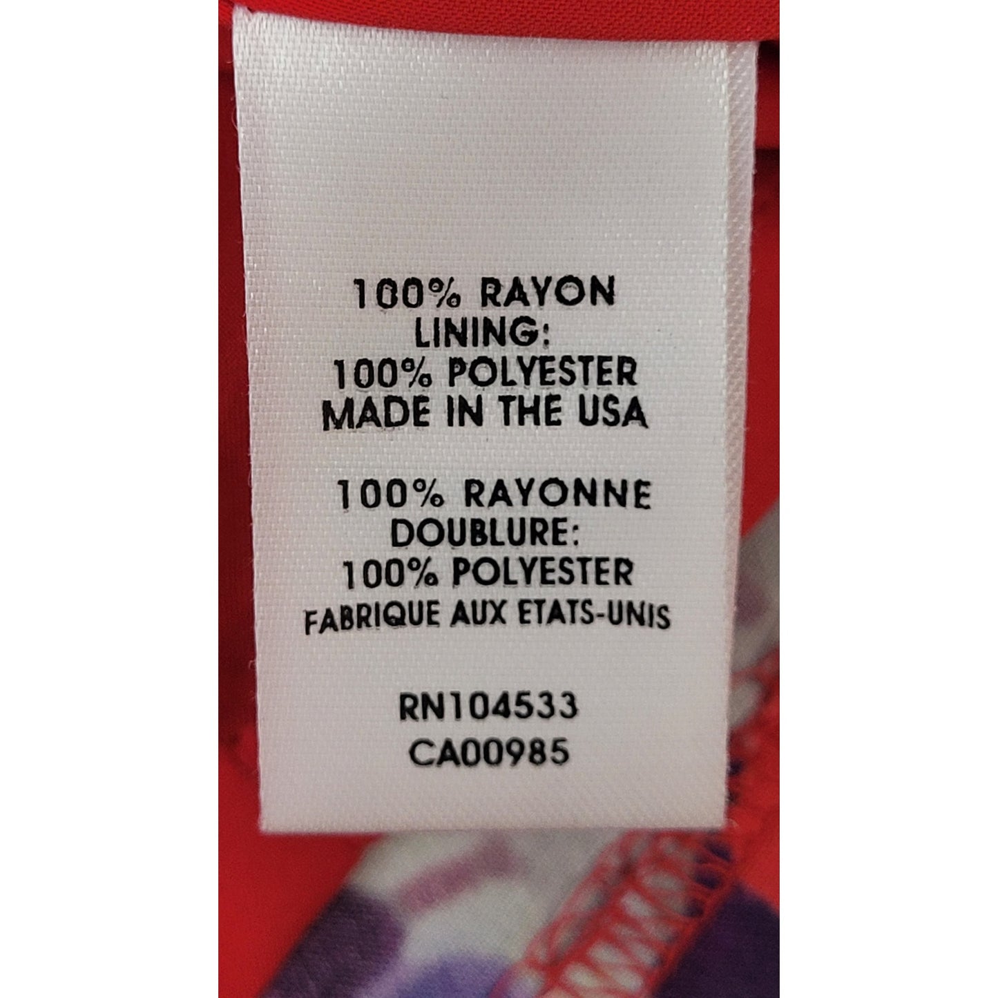 Nanette Lepore Red Purple Floral Sheath Dress Side Pleat Sz 10