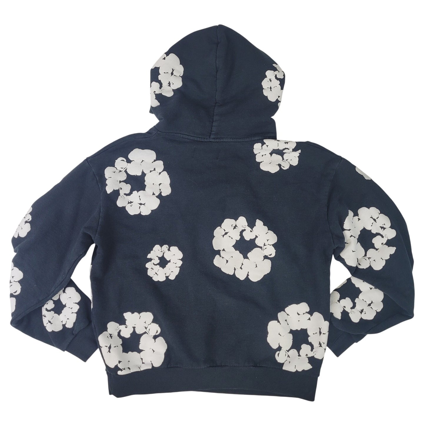 DENIM TEARS African Diaspora Goods Black Cotton Pullover Hoodie Women's Sz M