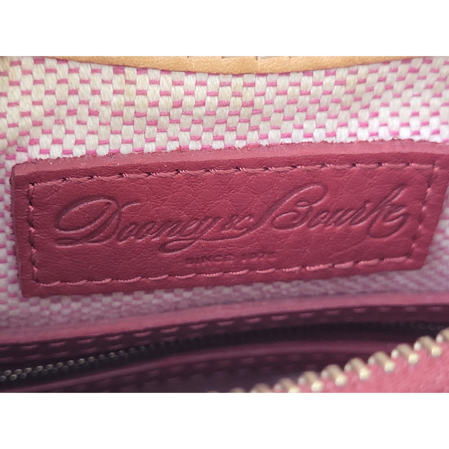 Dooney & Bourke Red Pebble Leather Crossbody Small Bag