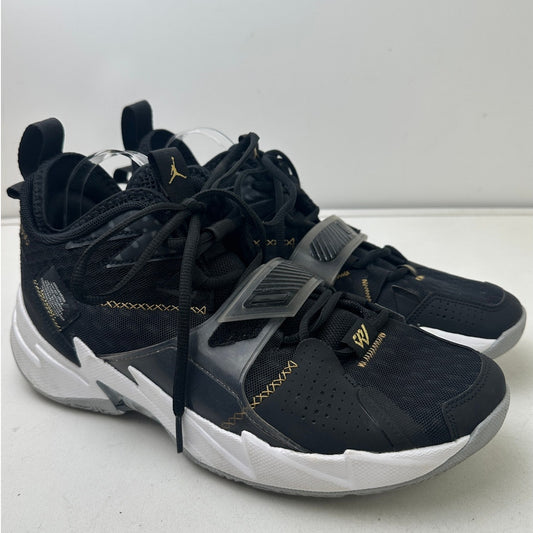 Air Jordan Why Not Zer0.3 Black/Metalic Gold Sneakers Men's Sz 11