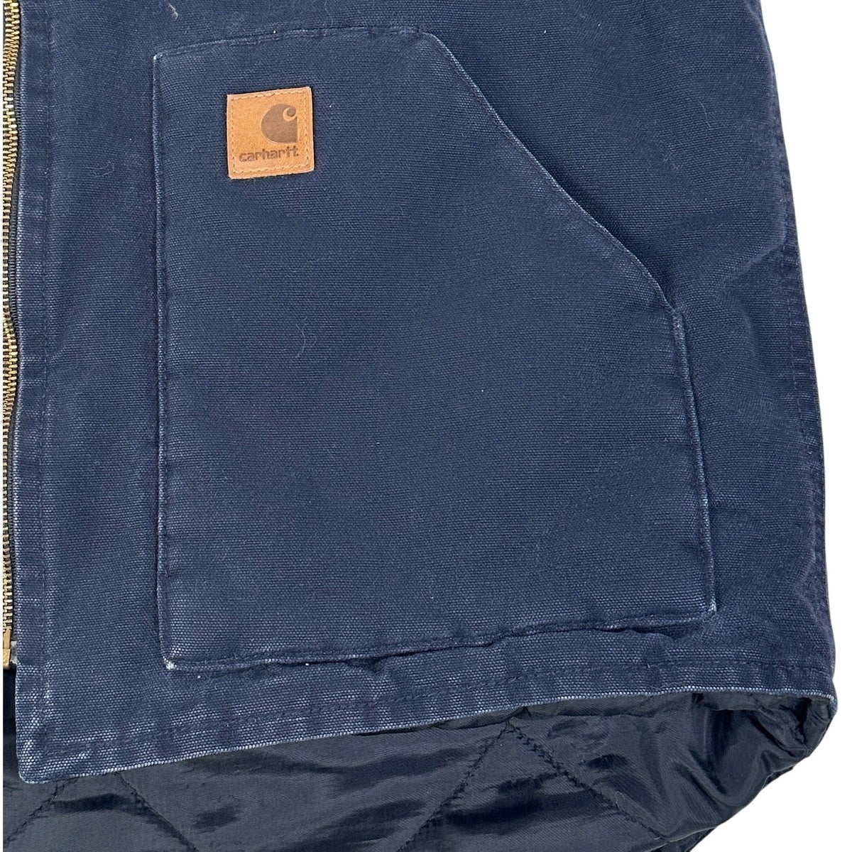 Vintage Carhartt V02 MDT Midnight Blue Sandstone Arctic Vest Men's Sz Large