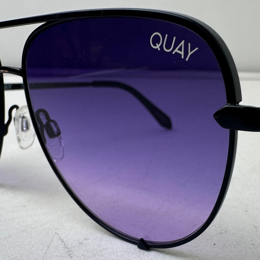 Quay Australia High Key Purple Gradient Lenses Aviator Sunglasses