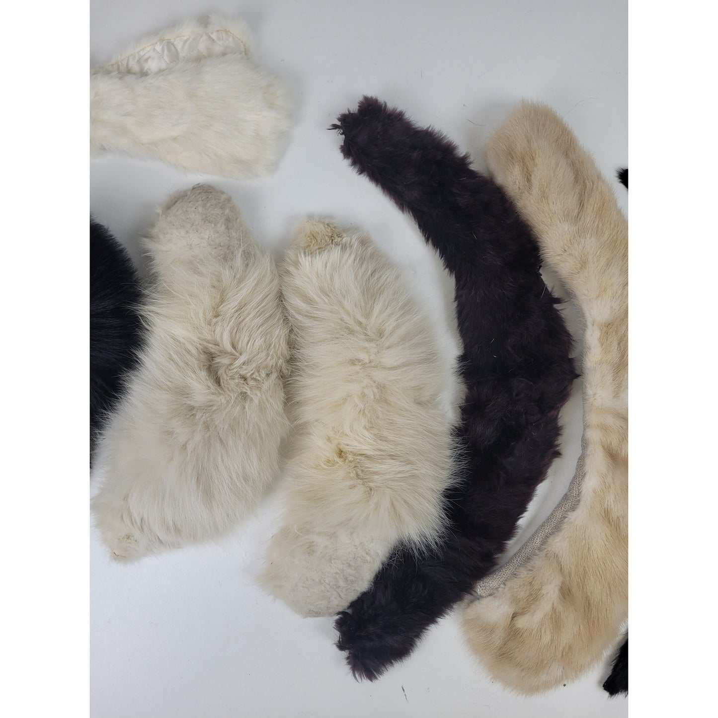 Vintage Fur Trim Lot of 10 Mixed Furs