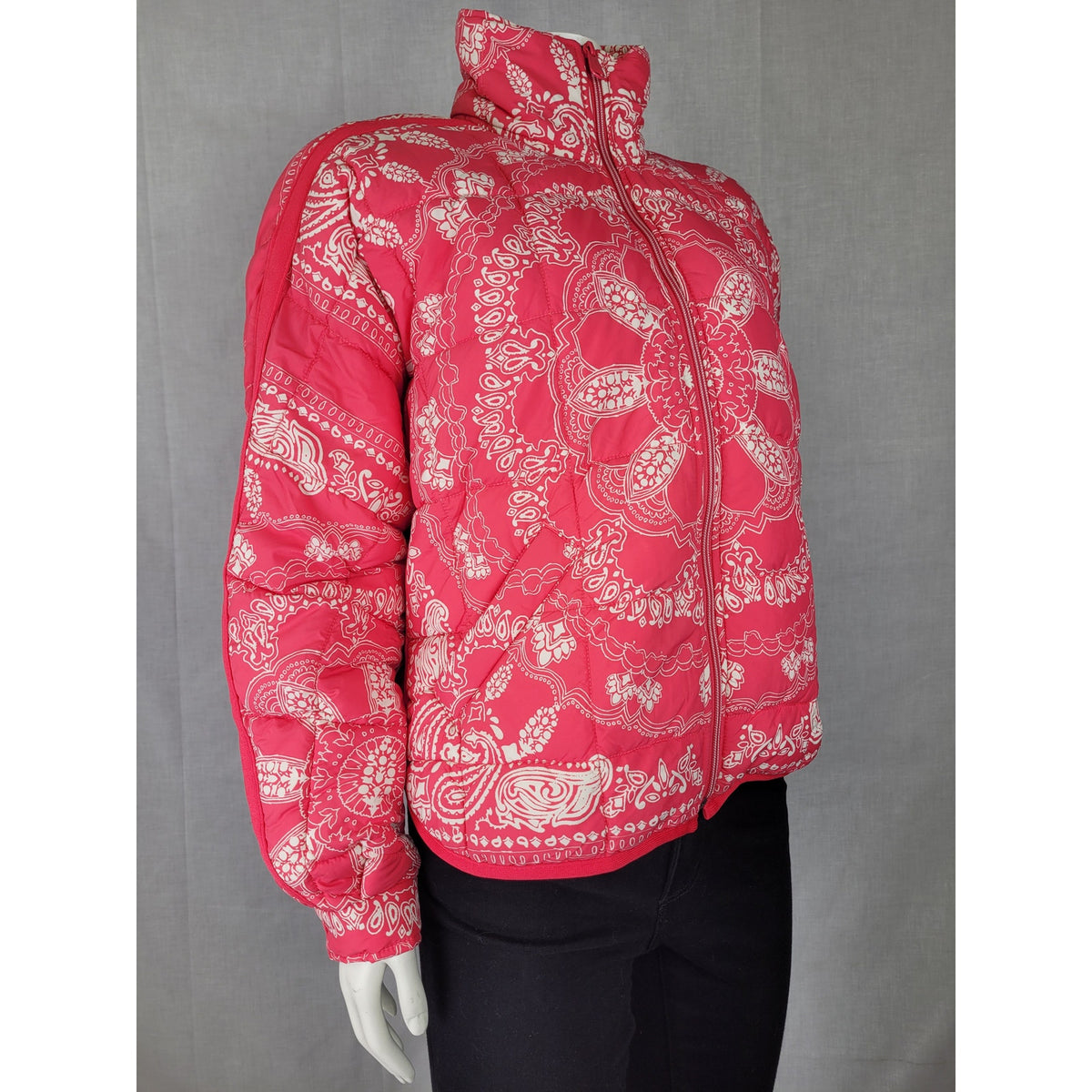 Free People Paisley Printed Pippa Packable Puffer Jacket Women's Sz XS NWT