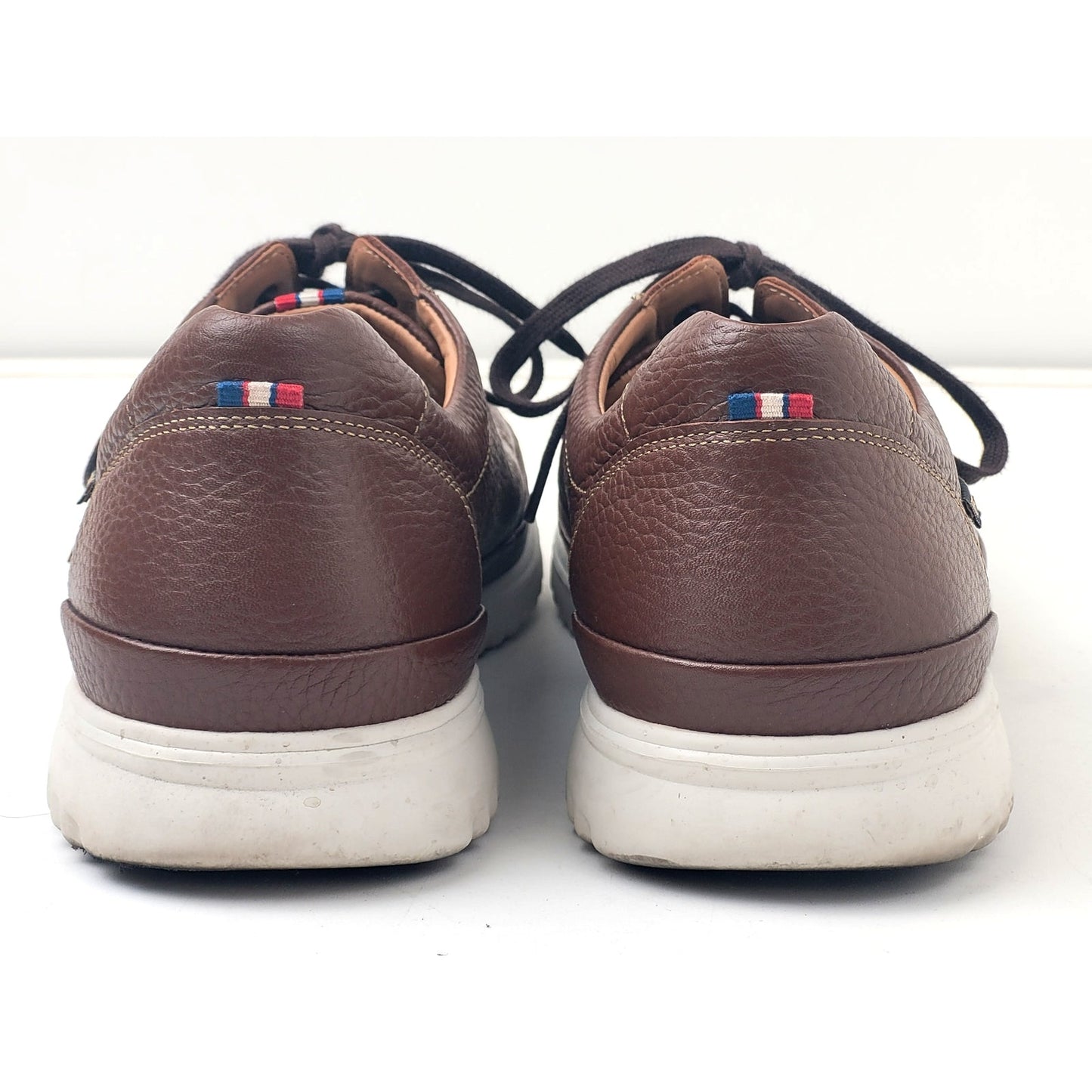 Mephisto Thomas Sneaker in Hazelnut w Textured Leather Upper Men's Sz 13