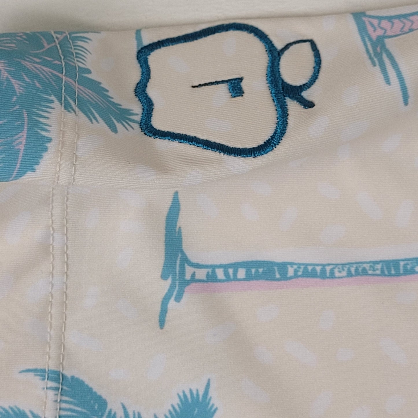 Bad Birdie Chasin' Shades Polo Shirt w Palm Tree Pattern Men's Sz XL NWT