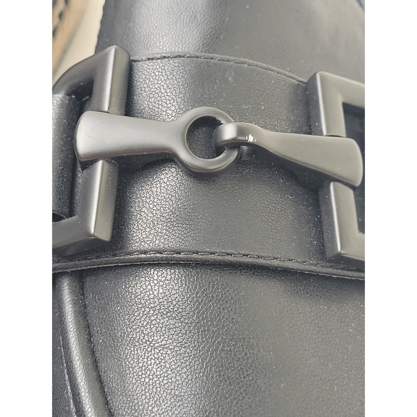 DKNY Mally Slip On Bit Buckle Espadrille Loafer Flats Sz 9.5