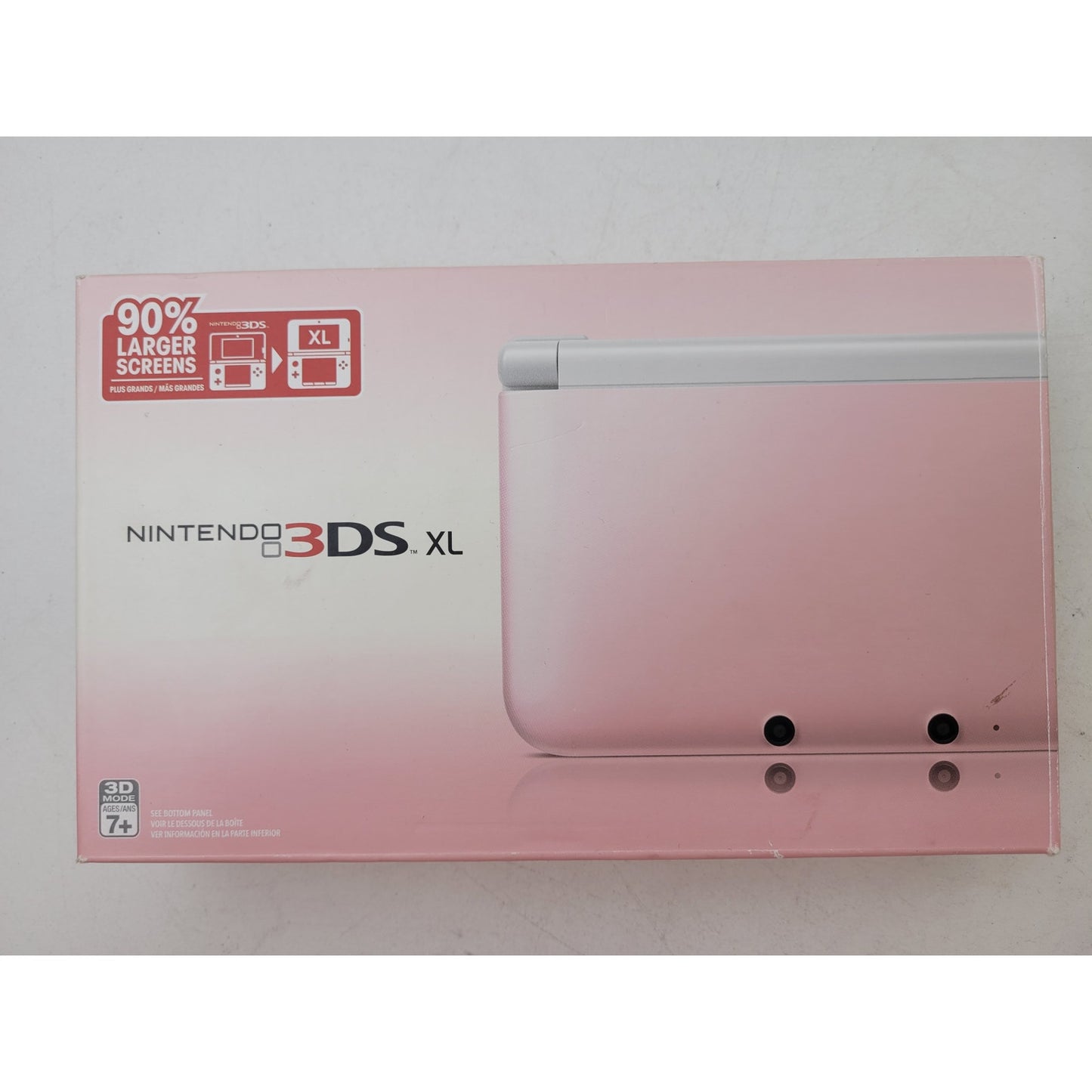 Nintendo 3DS XL LL Pink in Box | Factory Reset | Comes with Game & Charger