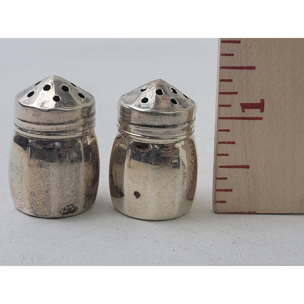 Vintage Sterling Silver Mini Salt & Pepper Shakers Lot of 6 | 22.46 Grams
