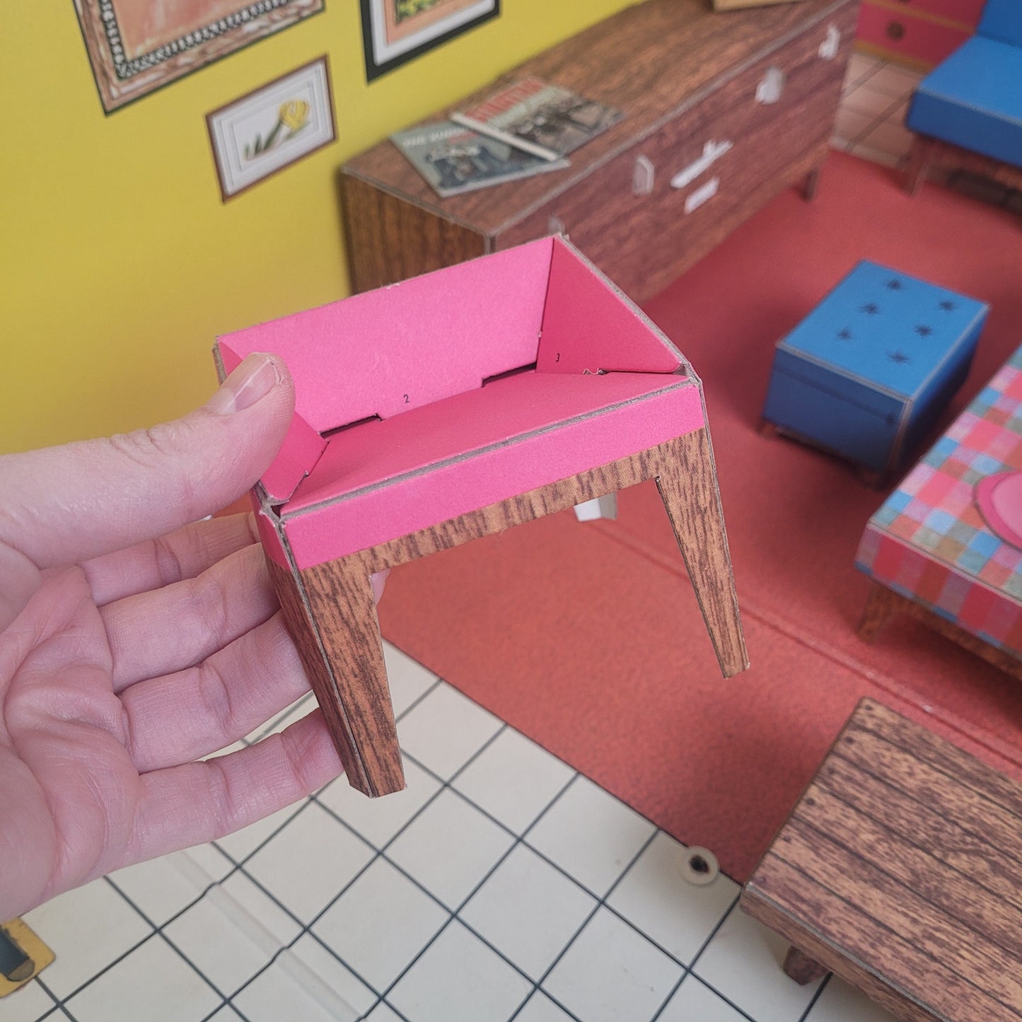 1962 Mattel Vintage Barbie Dream House with Furniture & Accessories