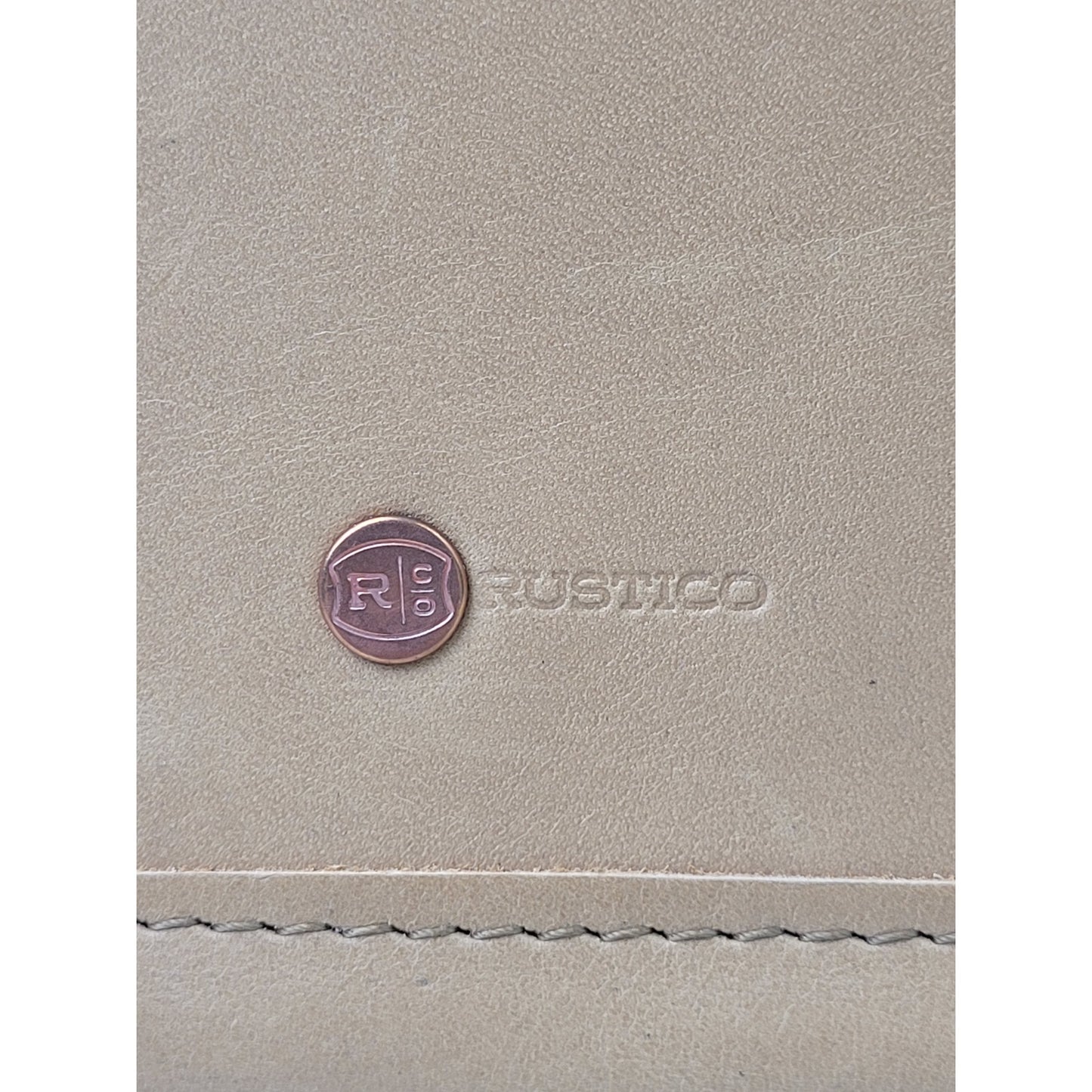 Vintage Rustico Leather Briefcase Messenger Bag Light Brown Made in USA