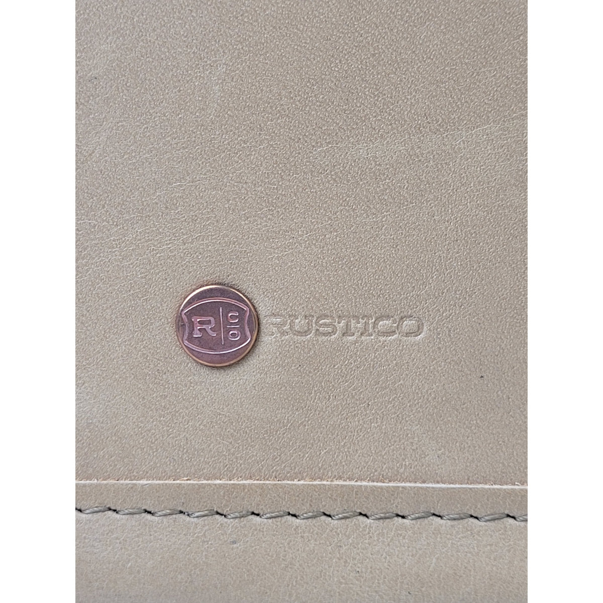 Vintage Rustico Leather Briefcase Messenger Bag Light Brown Made in USA