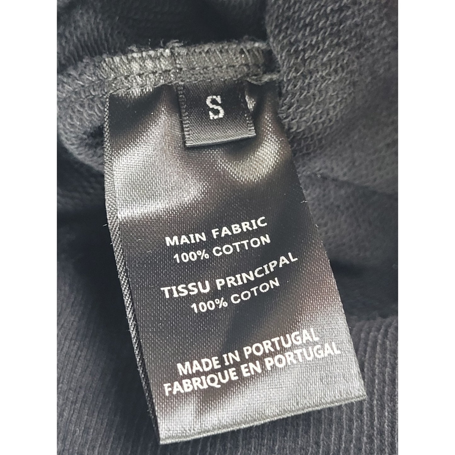 Vetements Unisex Garderobe Collection Logo Black Cotton Hoodie Sz S