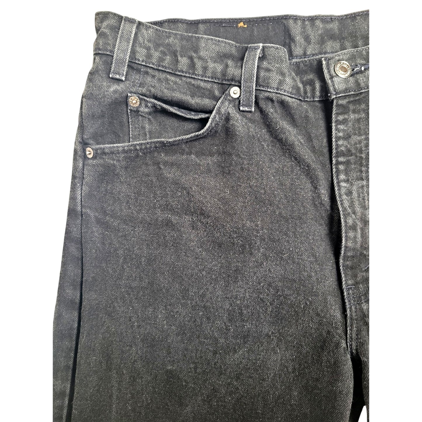 Vintage 90s Levi's 550 Orange Tab Black Relaxed Fit Jeans Men's Sz 36 X 34