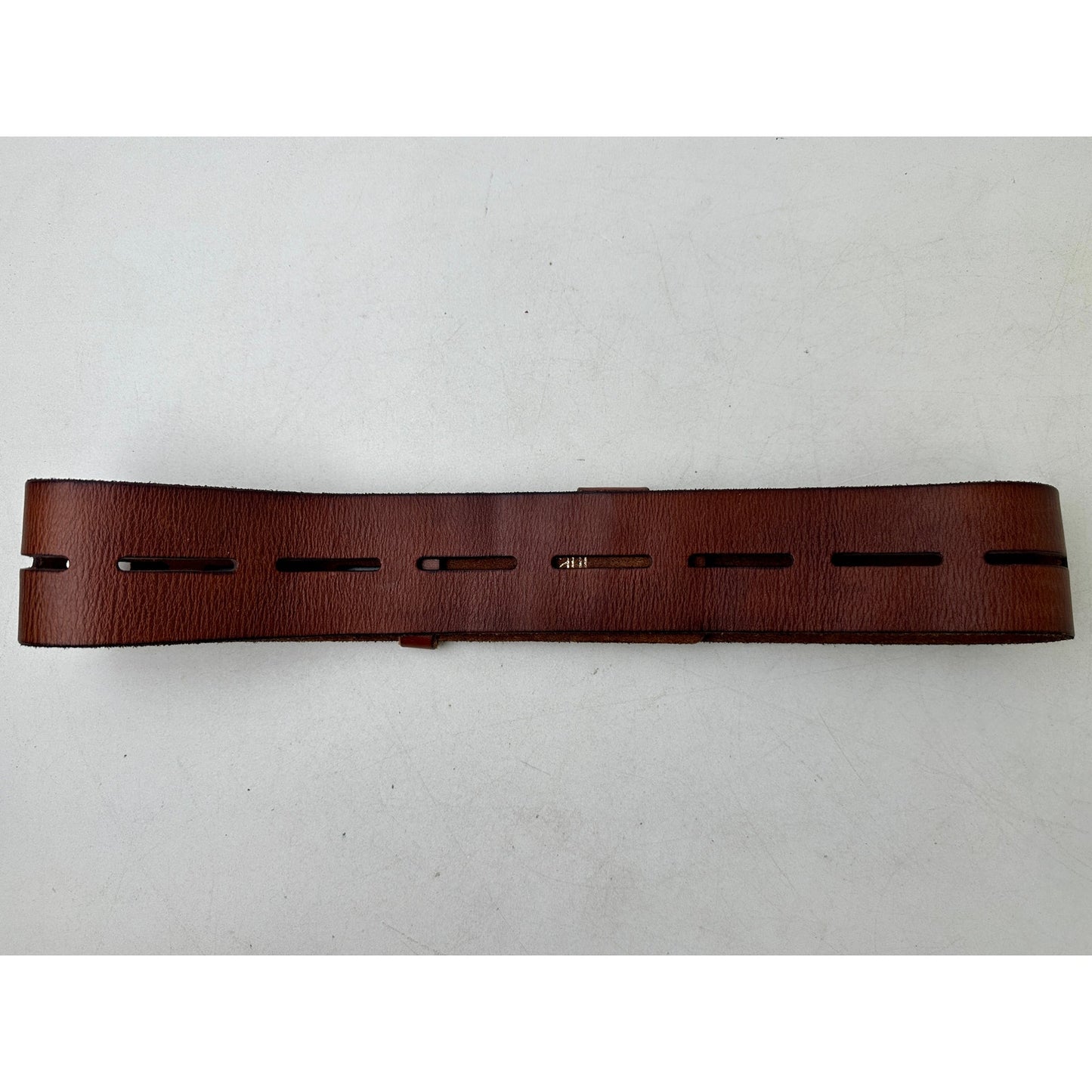 Cabi Here or There Wide Slotted Brown Leather Belt