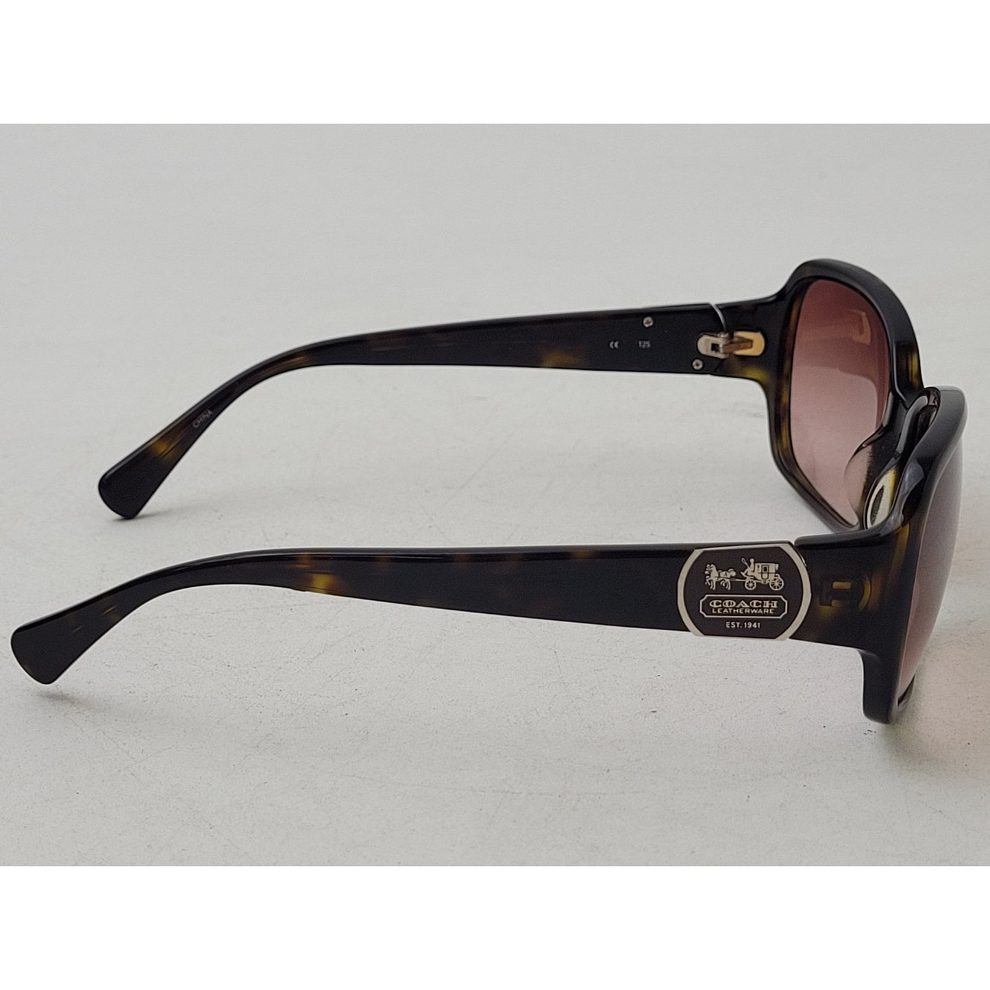 Coach S2048 Tortoise Shell Sunglasses Brown Lenses EUC