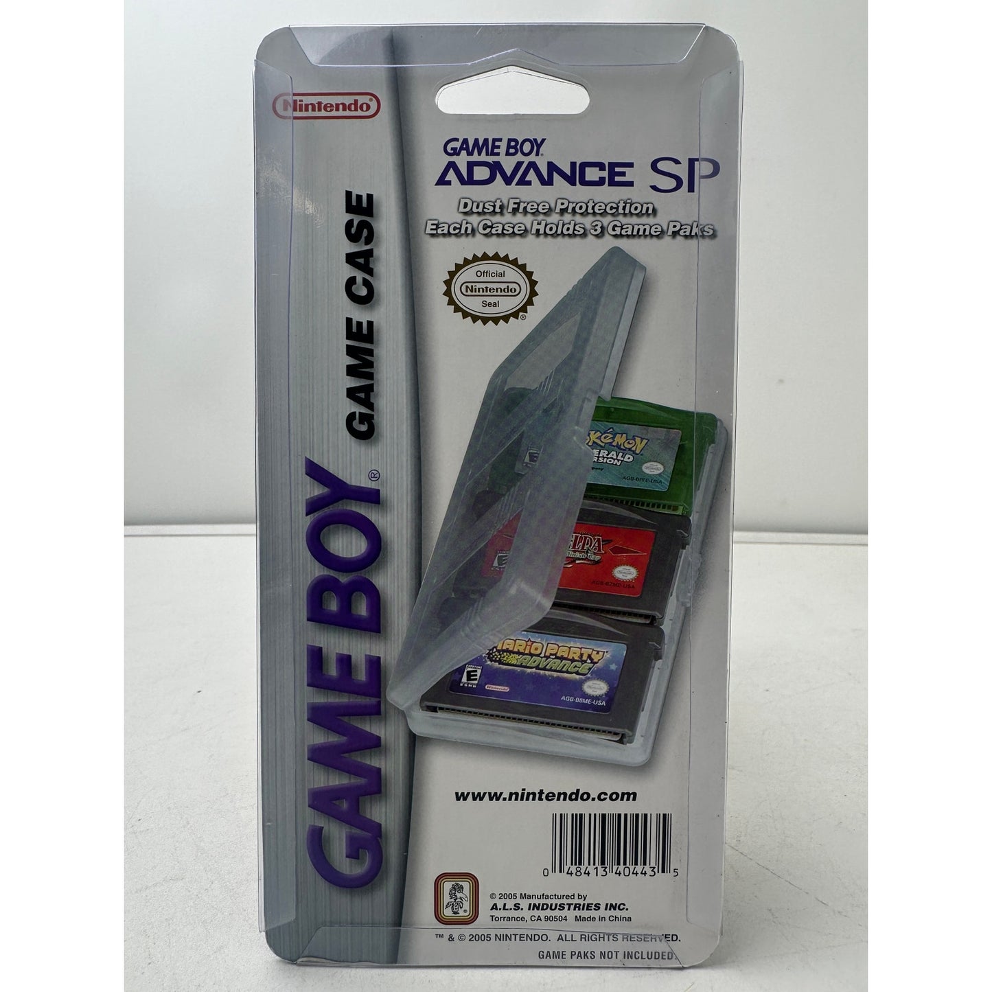 Official Nintendo Game Boy Advance Game Case 3-pack Sealed