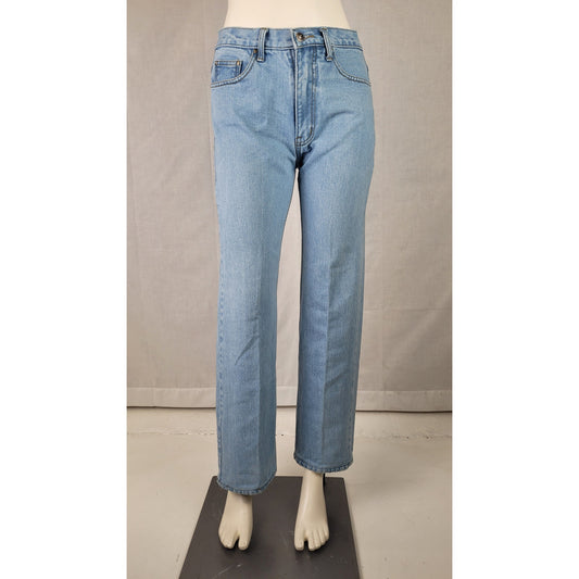 VTG 90s Versace Jeans Couture Light Wash Slightly Tapered Leg Women's Sz 29