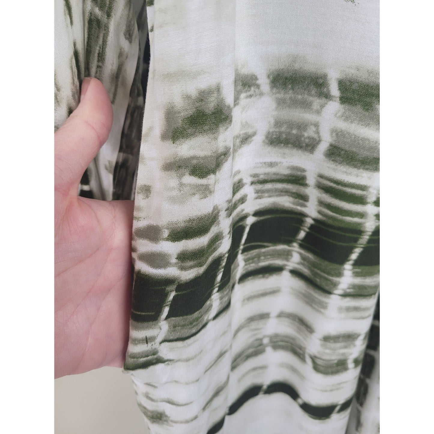 Soft Surroundings Melody Maxi Dress Green Tie Dye Dress Plus Size 3X MSRP: $150
