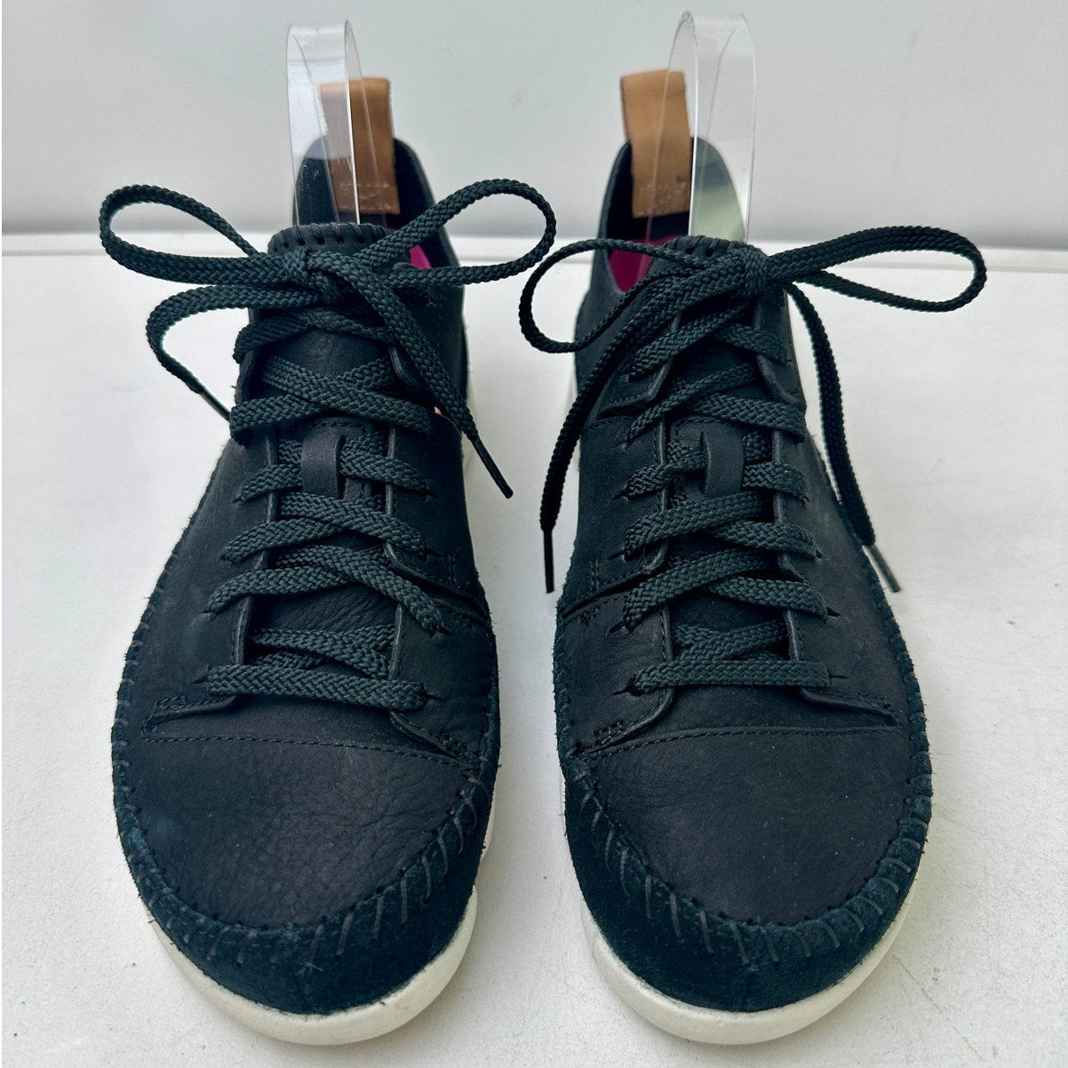 Clarks Originals Trigenic Flex Back Nubuck Leather Moccasin Sneakers Women's Sz 7.5