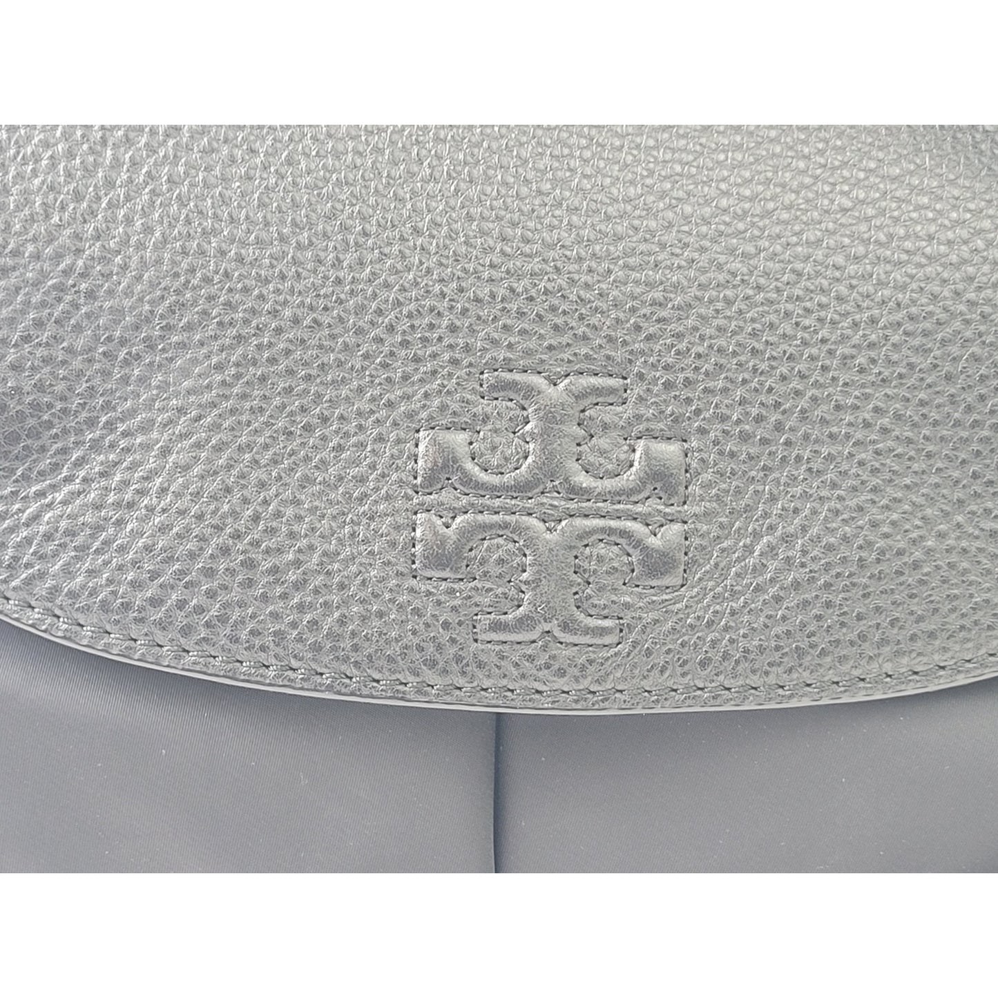 Tory Burch Thea Baby Diaper Bag Nylon & Pebbled Leather EUC