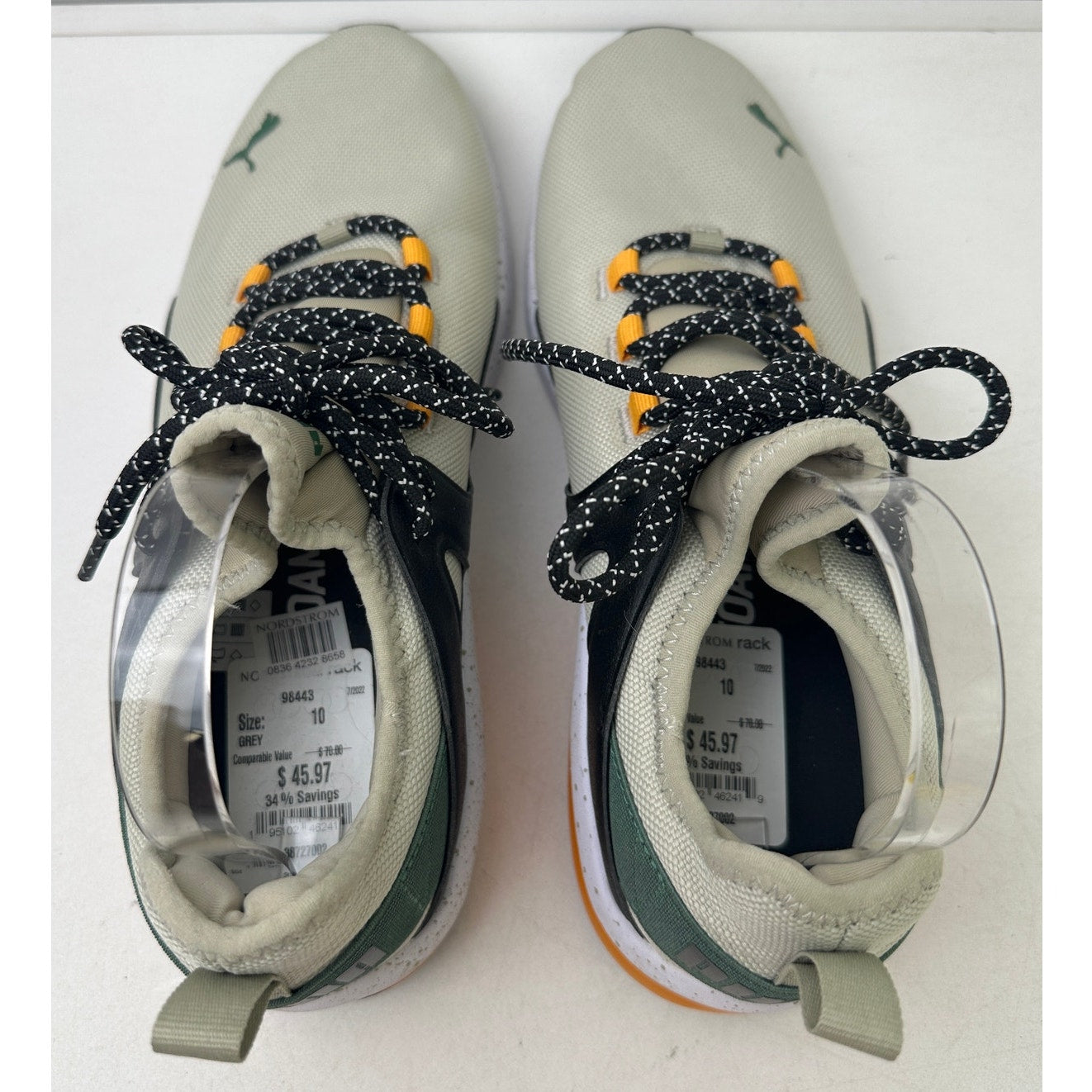 Puma Electron 2.0 Open Road Pebble Gray/Deep Forest/Apricot Sneakers Men's Sz 10
