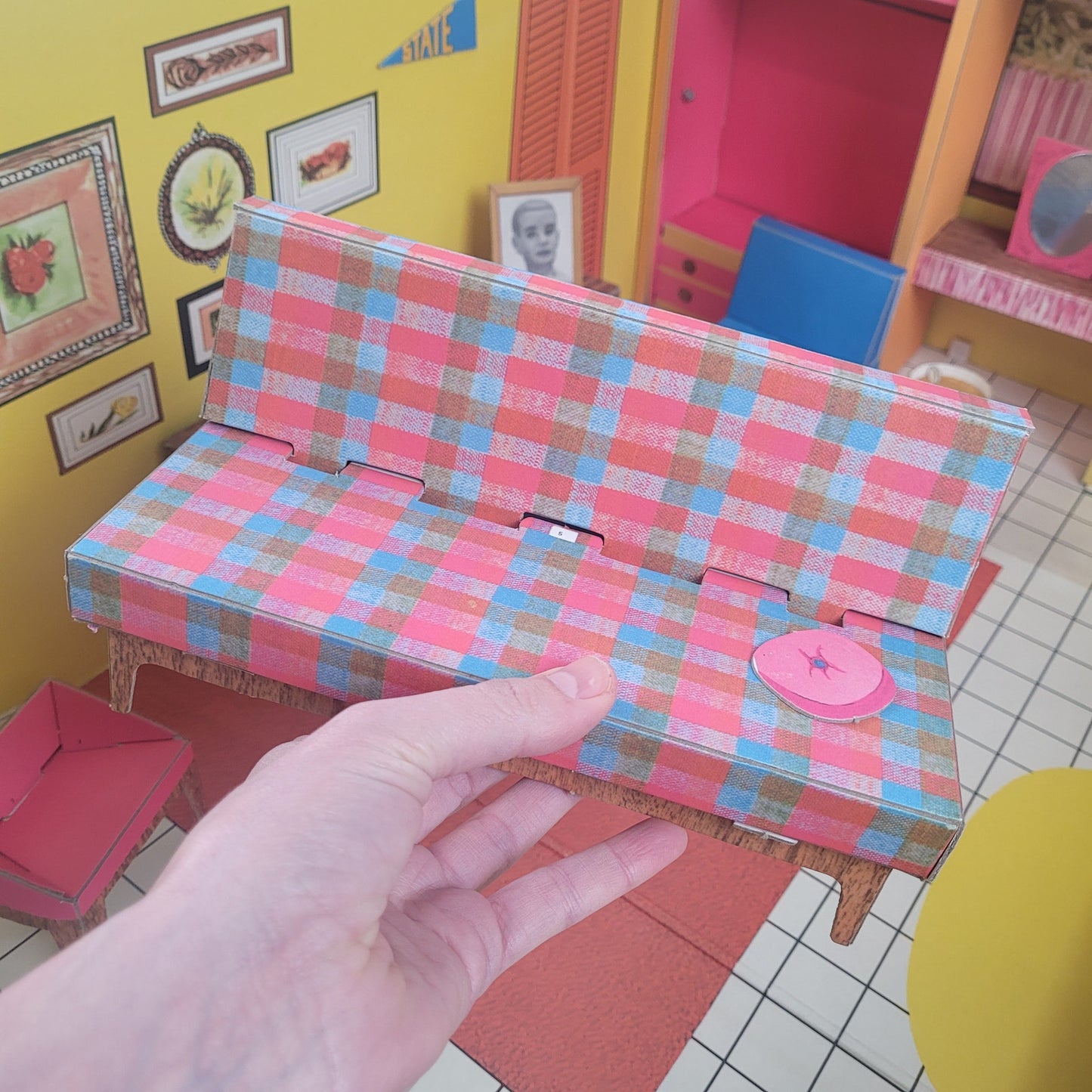 1962 Mattel Vintage Barbie Dream House with Furniture & Accessories