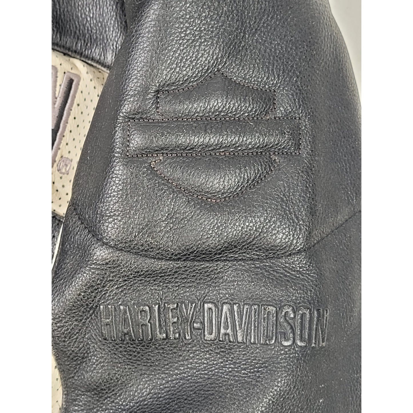 Vintage Harley Davidson Shreveport Perforated Leather Moto Jacket Men's Sz 2XL