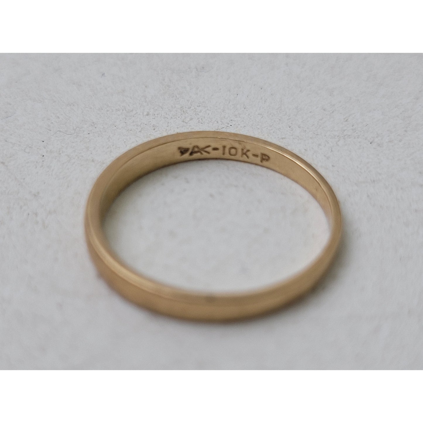 10K Solid Yellow Gold Midi Ring Small Wedding Band | 2mm Wide | Sz 4 | 1 g