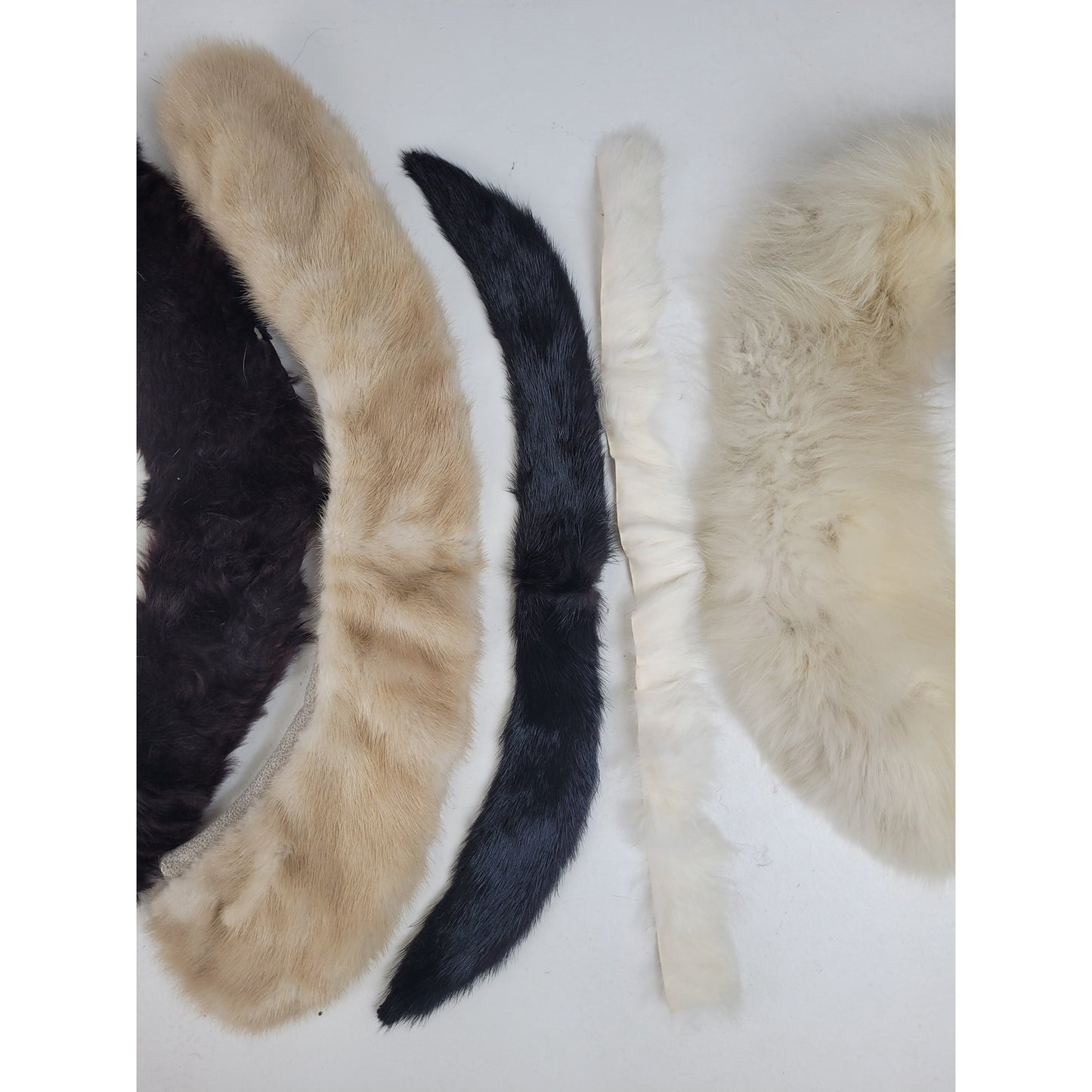 Vintage Fur Trim Lot of 10 Mixed Furs