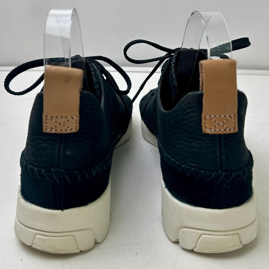 Clarks Originals Trigenic Flex Back Nubuck Leather Moccasin Sneakers Women's Sz 7.5