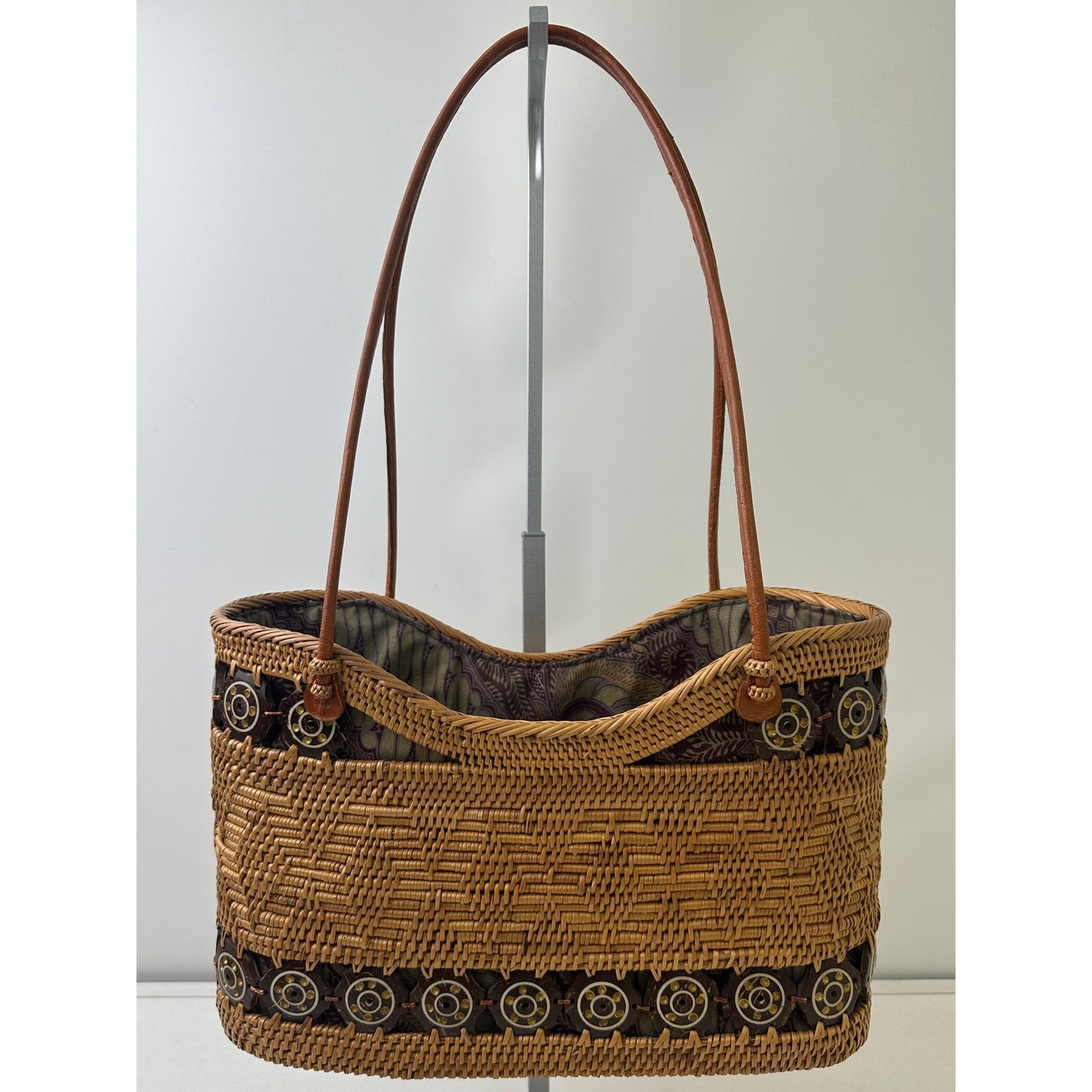Handwoven Bali Ata Rattan Basket Bag
