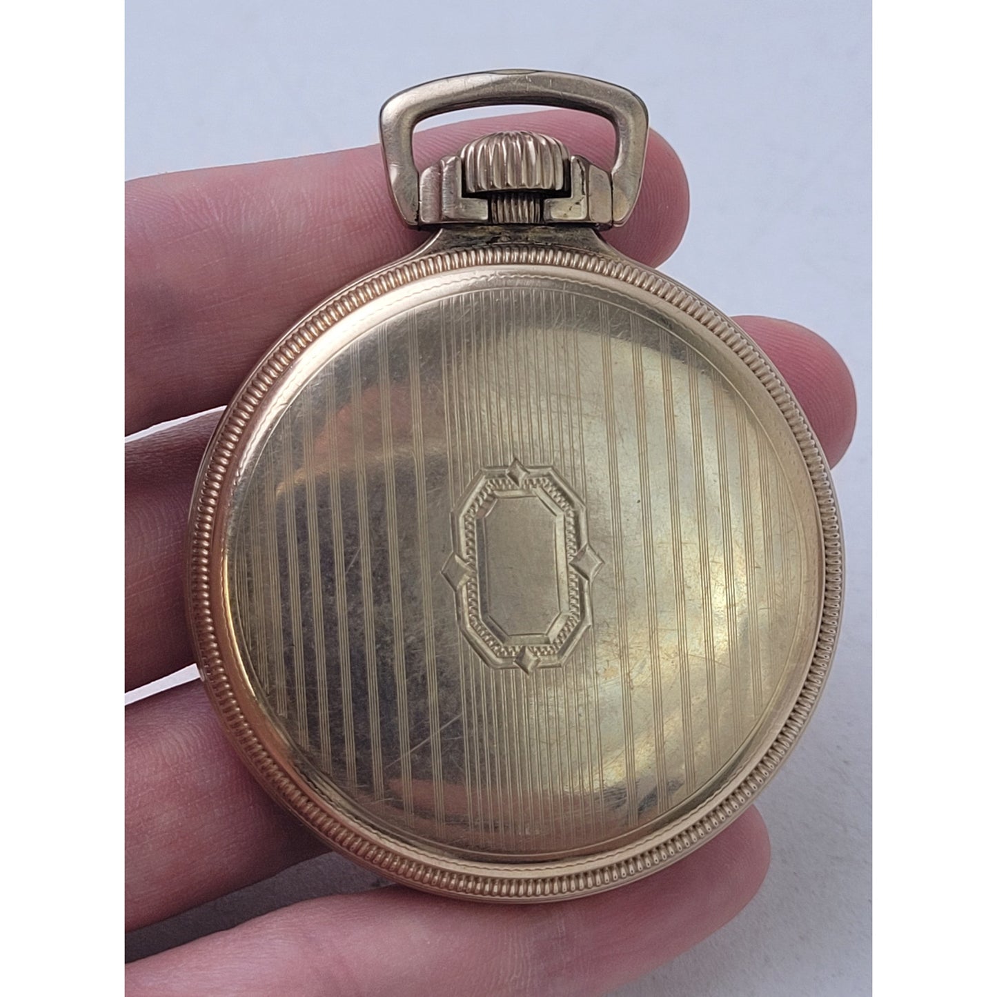 Antique 1920s South Bend 17J 10K GF Open Face Pocket Watch Made in USA | Working