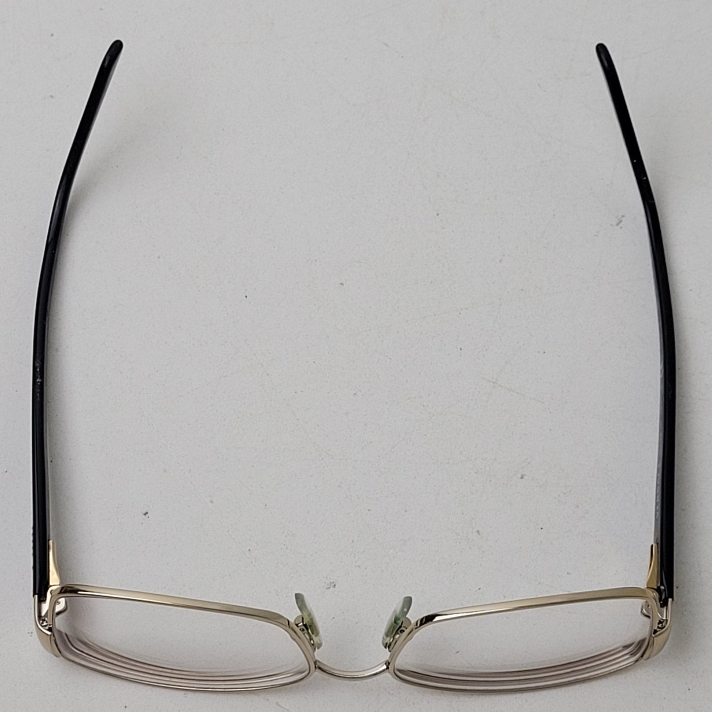 Versace 1177-B-M Gold-Tone Rectangular Eye Glasses Frames Rhinestones | Italy