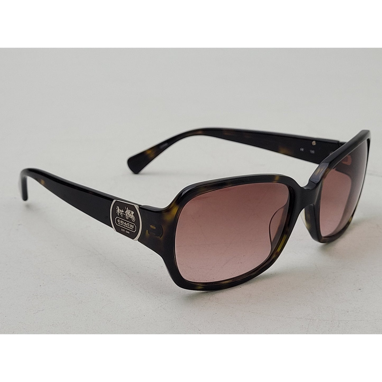 Coach S2048 Tortoise Shell Sunglasses Brown Lenses EUC