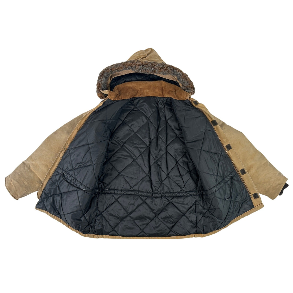 Vintage Carhartt Arctic Quilt Lined Traditional Duck Canvas Coat Men's Sz Medium