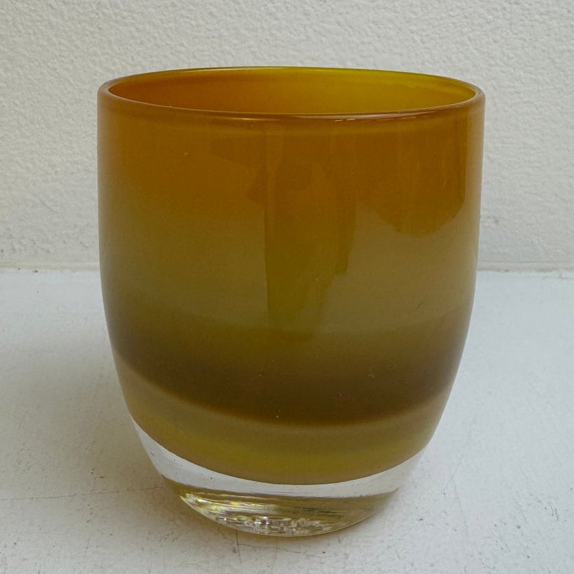 glassybaby Awesome Ain't Easy Hand-Blown Glass Candle Holder w/ Triskelion