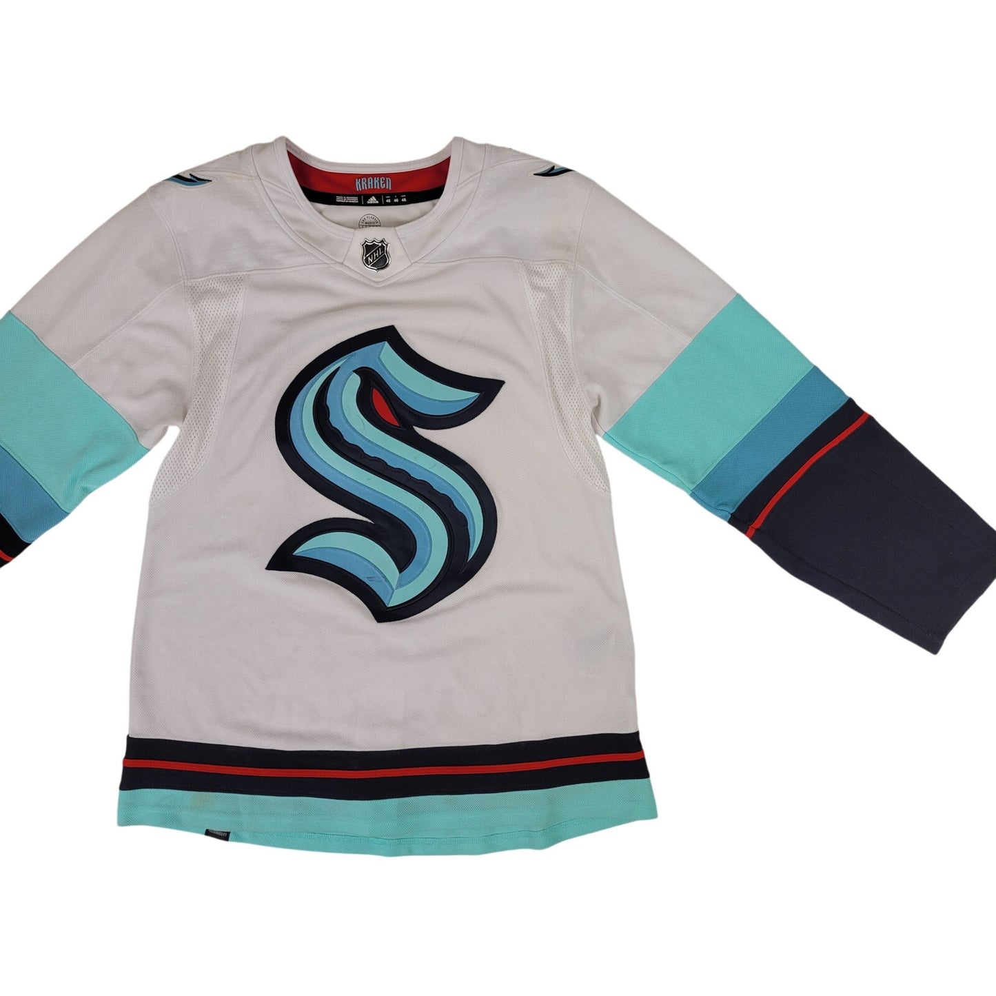 adidas Authentic Primegreen Seattle Kraken Hockey Jersey Men's Sz 46