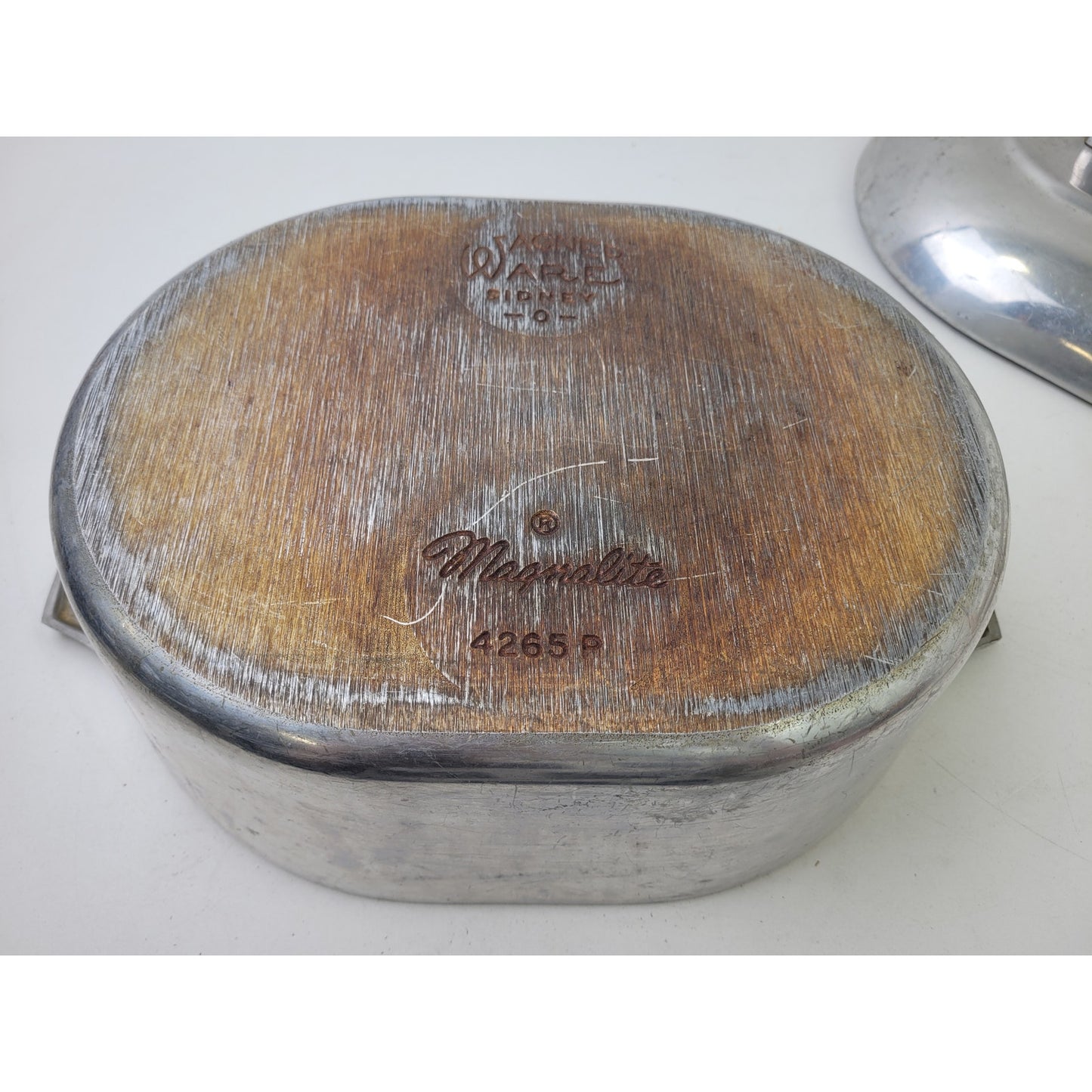 Wagner Ware Magnalite Aluminum Roaster 4265 P With Lid | Flat Bottom