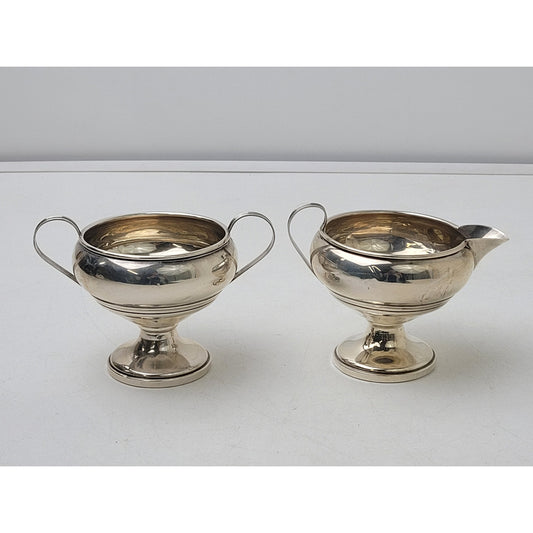 Vintage Muek-Cary Co. Weighted Sterling Silver Creamer & Open Sugar Bowl #3271
