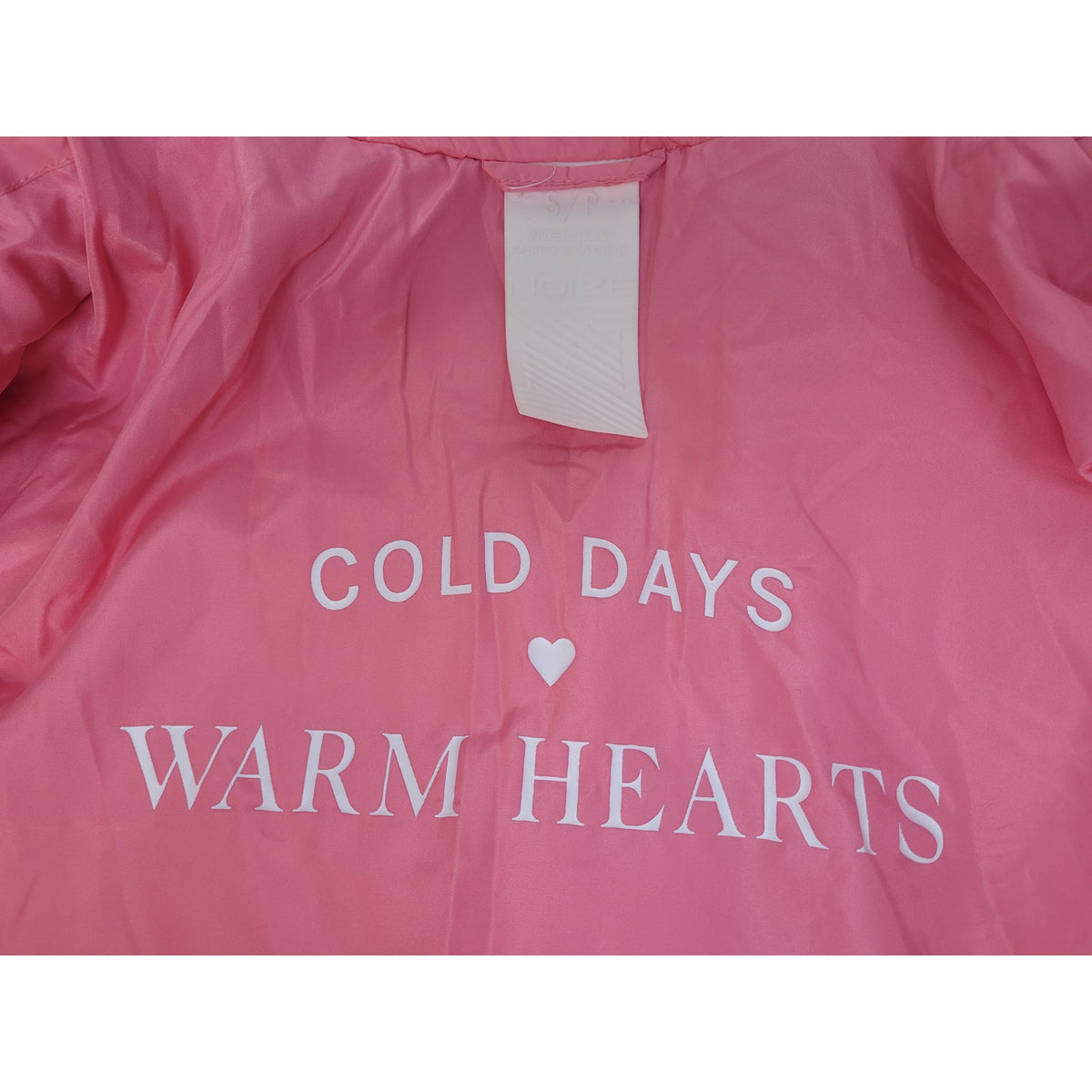 NOIZE x Jillian Harris Jilly Box Avalon Puffer Jacket in Pink Women's Sz S NWT