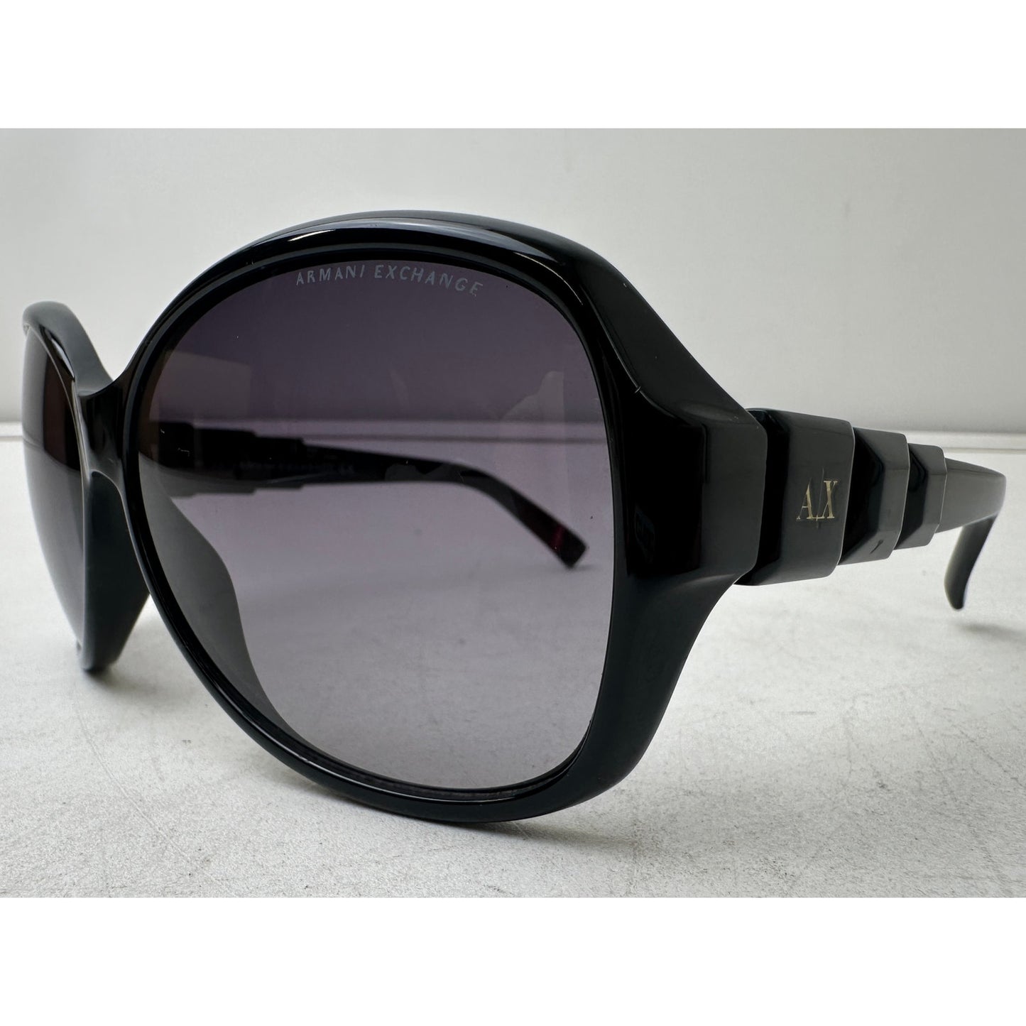 Armani Exchange AX161/S OD28 9C Black Oversized Women's Sunglasses